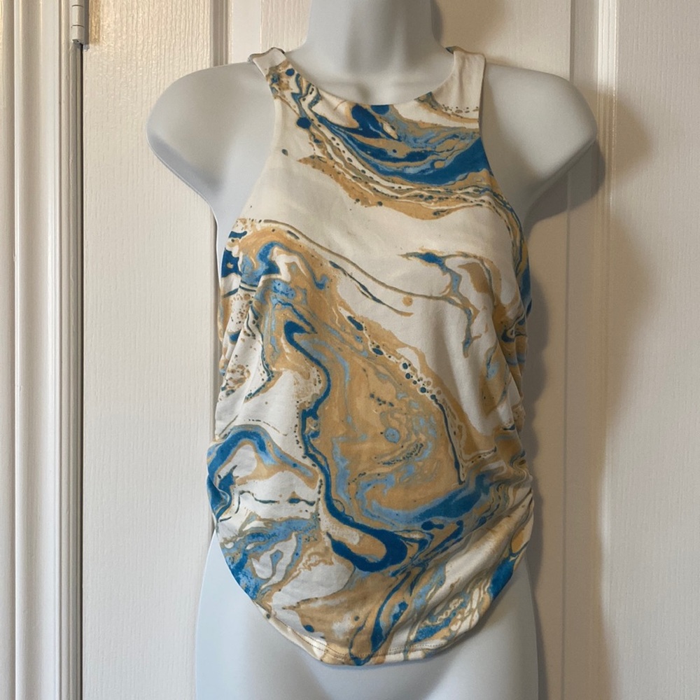 GAZE Womens Print Tank Top USA - Size M